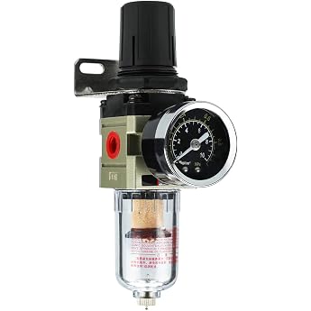 Wasserabscheider Druckminderer Druckluftregler f r Druckluftkompressor Filter 1/4 Zoll