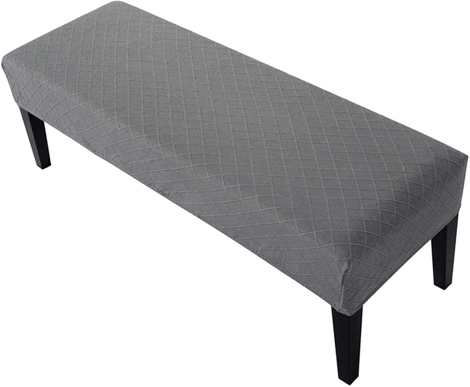Street27® High Stretch Jacquard Dining Bench Cover Elastic Chair Covers - Anti-Dust Removable Bench Slipcover Washable Bench Seat Protector Cushion Cover for Living Room, Bedroom, (Light Grey) (B09XLN1HSF) Amazon Price History, Amazon Price Tracker