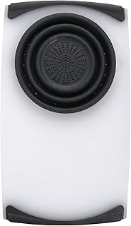 Dexas Over the Sink Poly Cutting Board with Collapsible Colander Straine...