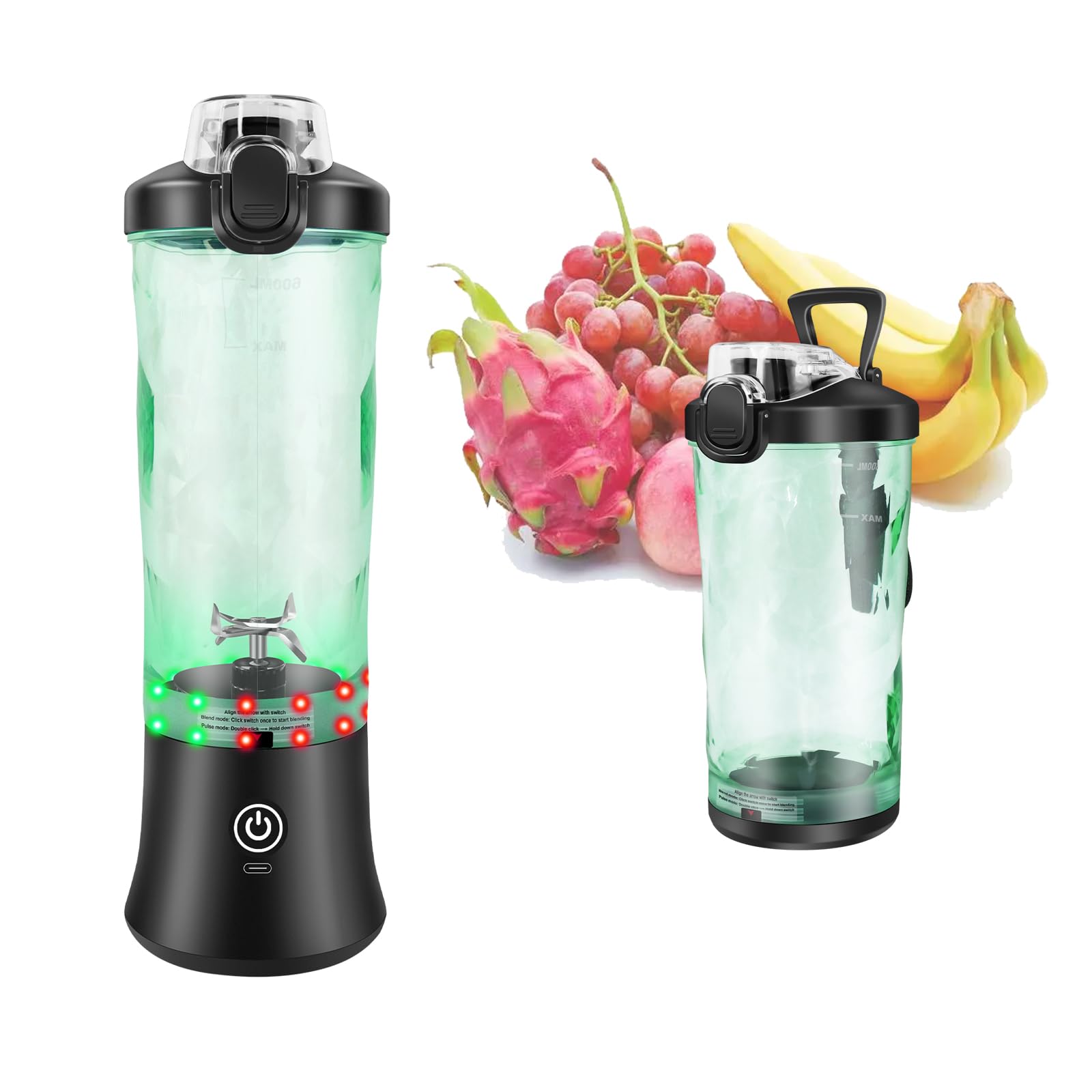 Personal Blender Smoothie Maker Blending Jar Blend Active Personal Blender and Smoothie Maker Juice Blender Milkshake Maker Ice