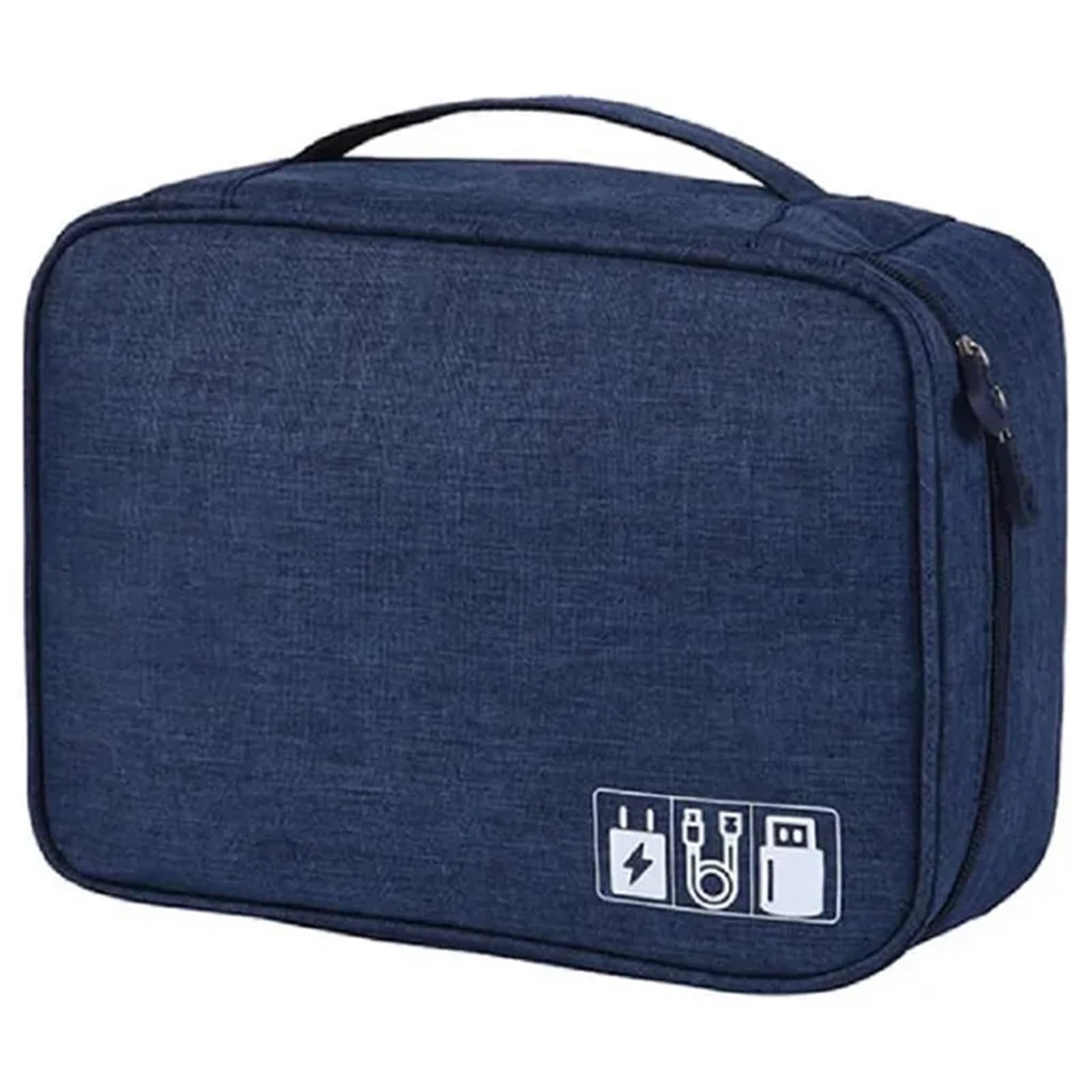 Organizer Cavi Borsa portaoggetti for Cavi Organizzatore Digitale Impermeabile Borsa portaoggetti for Caricabatterie Portatile for Linea Dati USB Organizzatore for Cavi da Viaggio(Blue)
