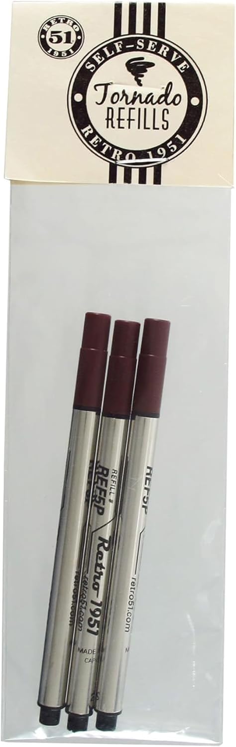 Tornado Rollerball Refill Bla - Premium rman Ink, Smooth