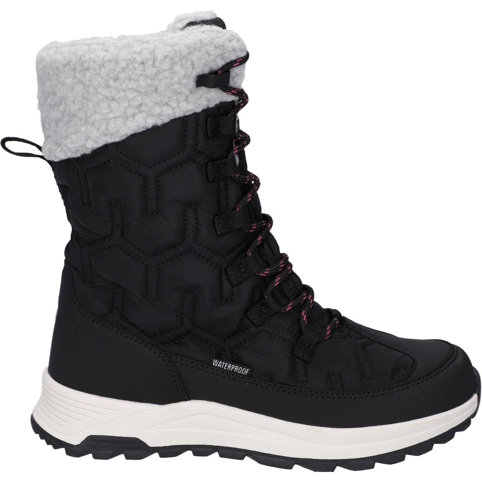 Hi-Tec Sophia Stiefel Jet Black/Festival Fuchsia