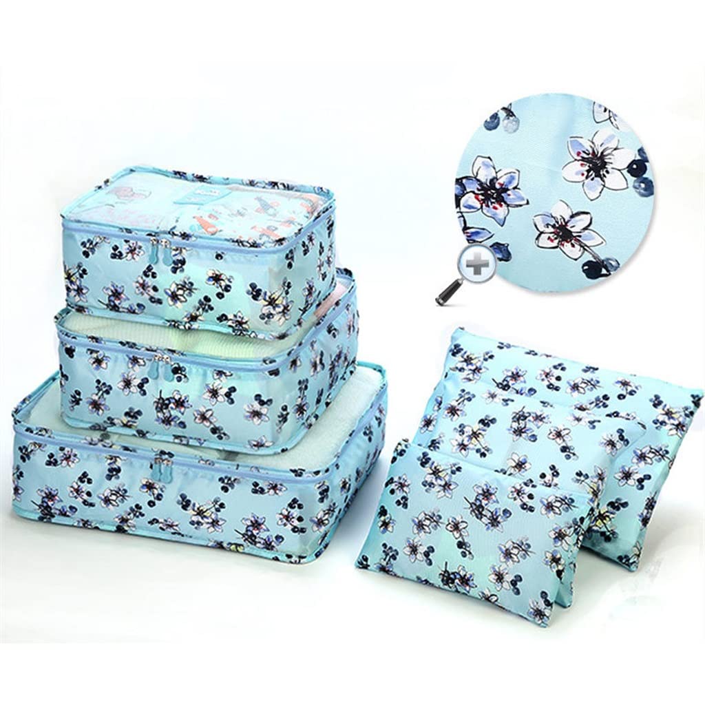 Compressible Storage Bag Set Three-Piece Compression Packing Cube Travel Luggage Organizer Foldable Travel Bag Organizer (Color : A) (D)