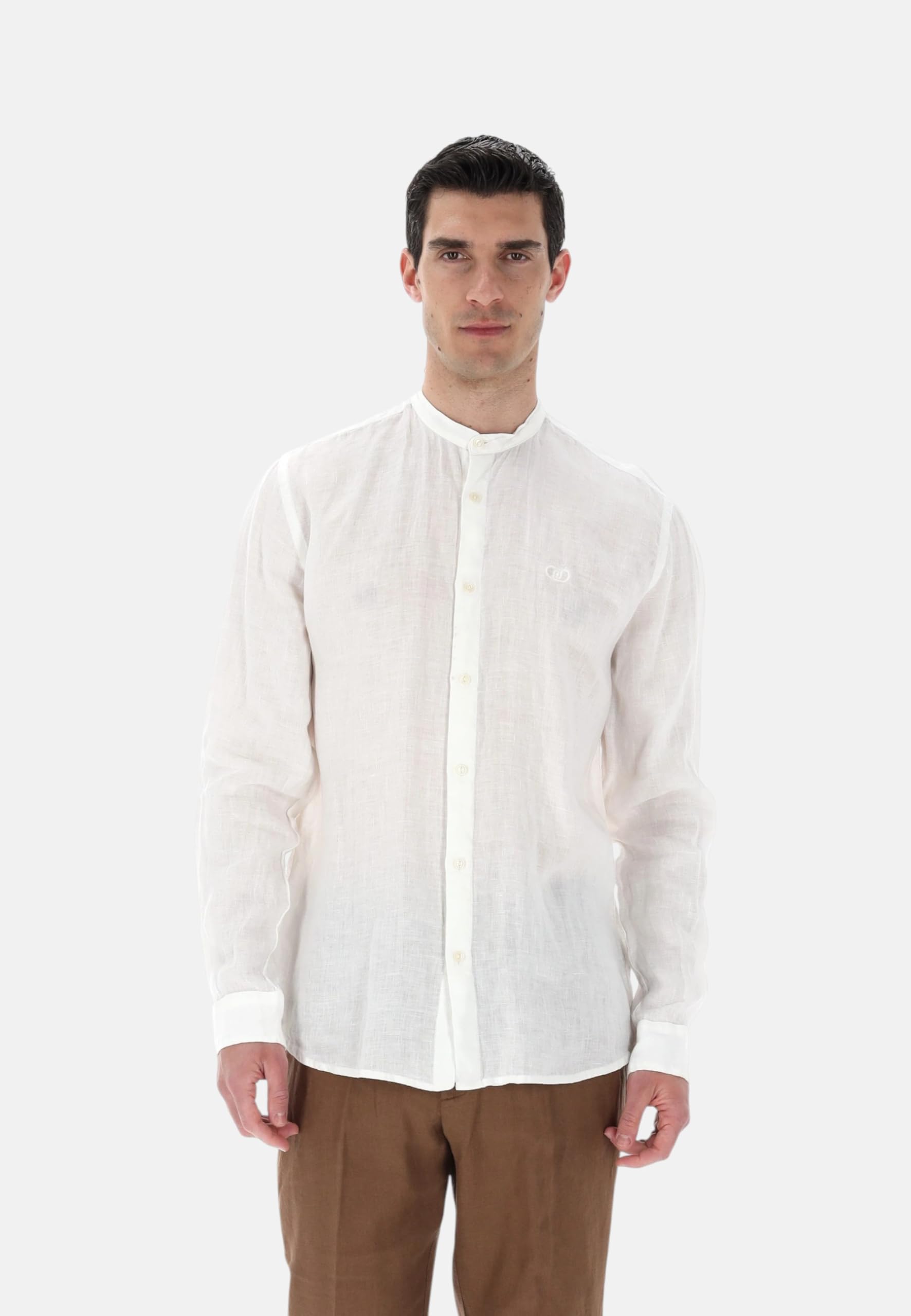 Liu Jo Hombre Camisa Manga Larga Lino QXX100T4359