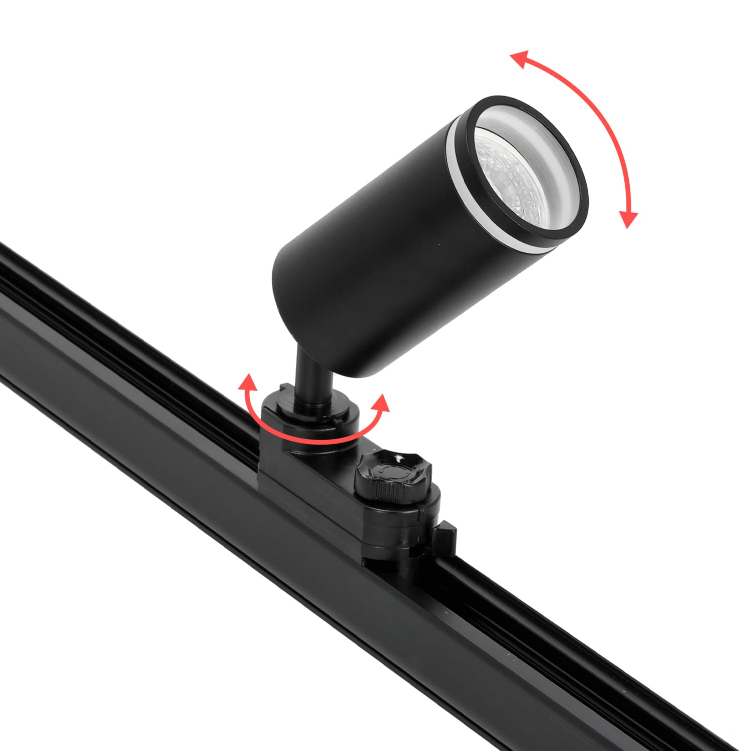 NEXTRACK 3-Phasen-Schienen-Set Komplett-Set 4x GU10 Lampe 2m Schienensatz Schwarz