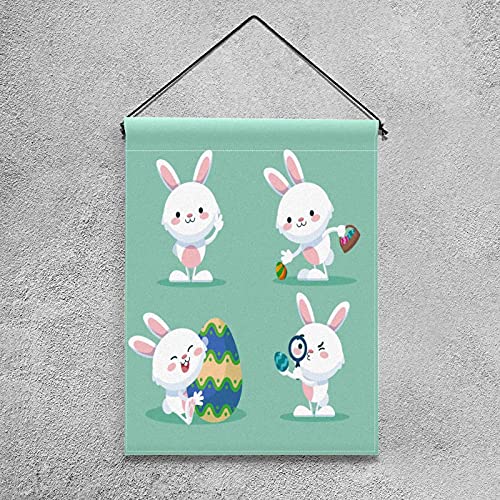 Drapeau de jardin de Pâques double face pour décoration extérieure de saison - 4