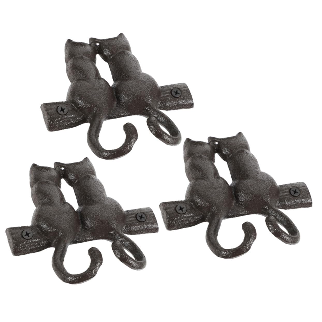 Patères muraux chat en fer vintage dans la chambre pour suspendre manteaux et ceintures