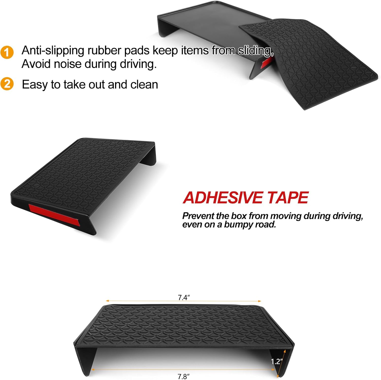 Thenice Center Console Organizer Armrest Box Tray Glovebox Hidden Storage Compartment Compatible with Honda CR-V 2023 2024 2025 2026 Accessories -3PCS