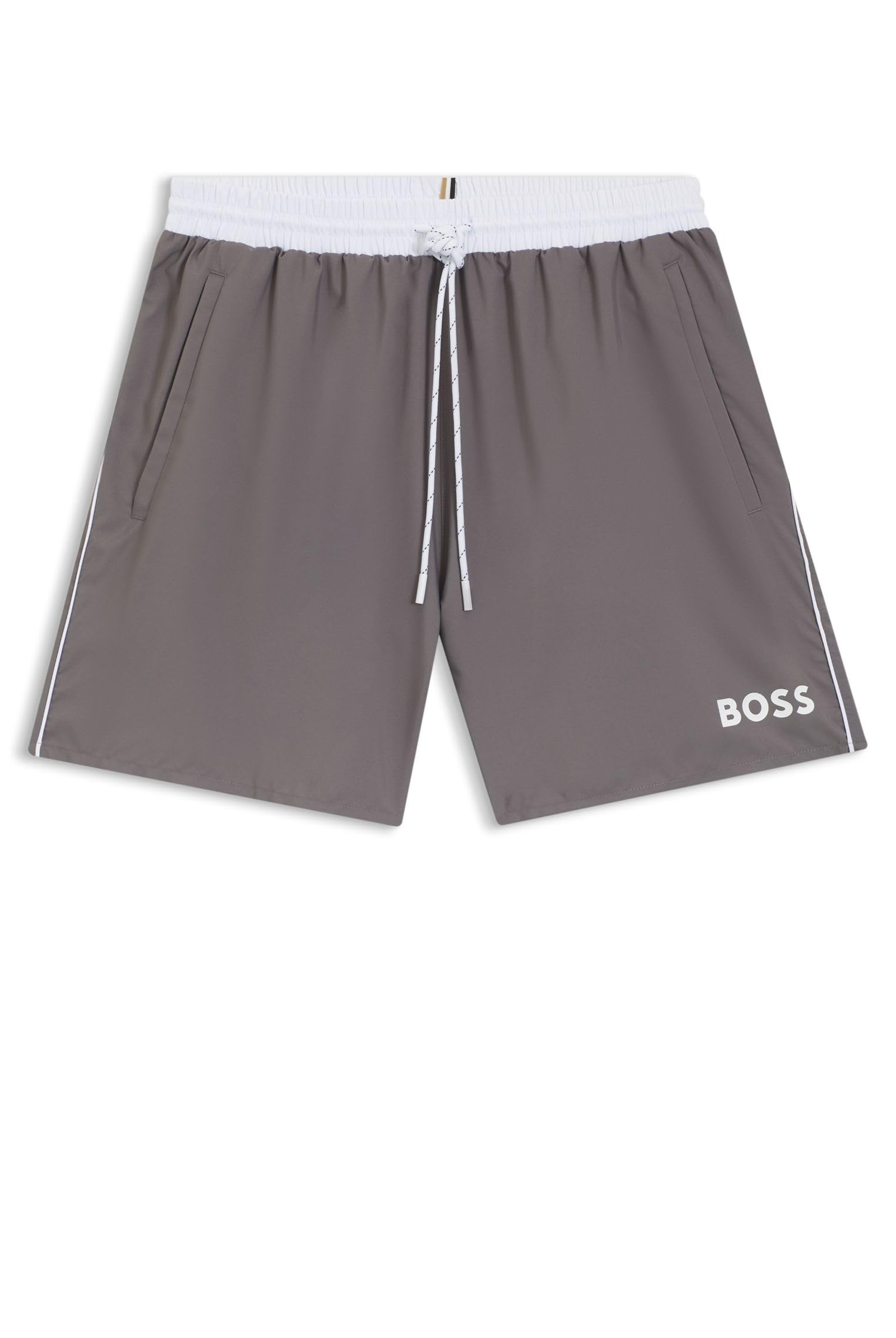 BOSS Herren Mittlere Länge, Solide Badehose Badehose