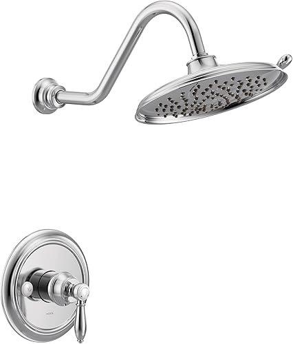 Moen UTS33102 Weymouth M-CORE 3-Series - Kit de molduras de ducha con 1 mango, requiere válvula, cromado