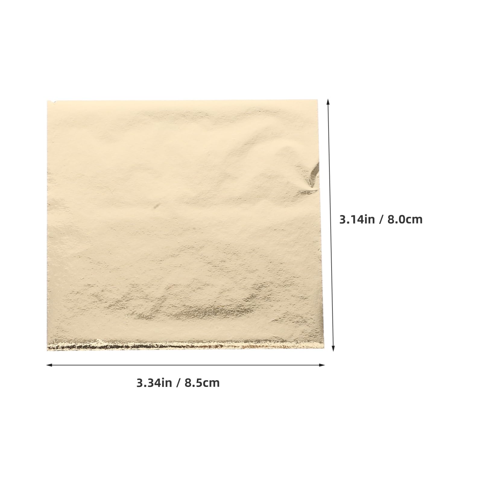 VILLCASE Crafting Luxury 100 Pack Imitation Leaf Foil Sheets Versatile Aluminum Foil Sheets for Arts Crafts Projects