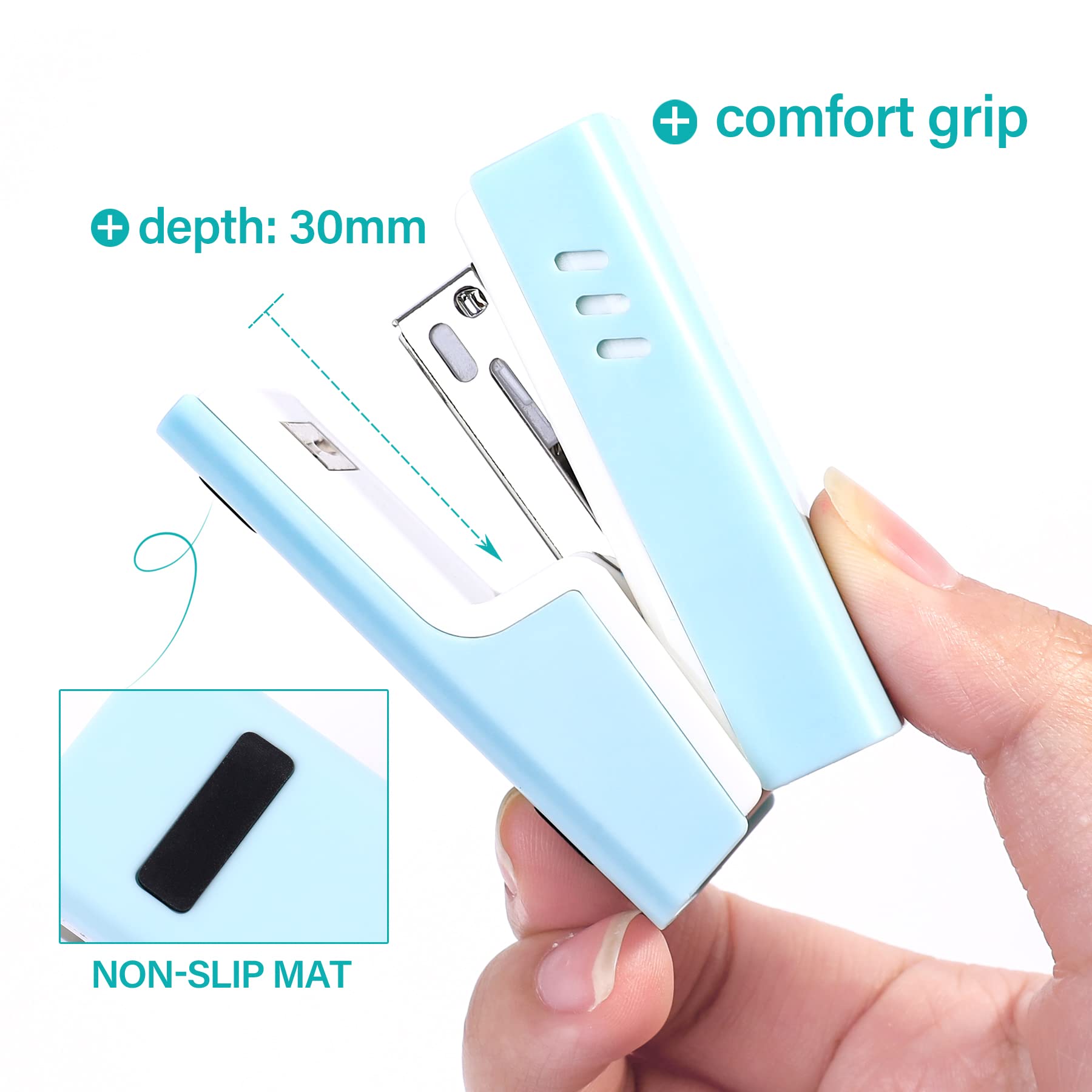 Snapklik.com : Feosky Mini Stapler,one Touch Stapling,Easy To Load ...