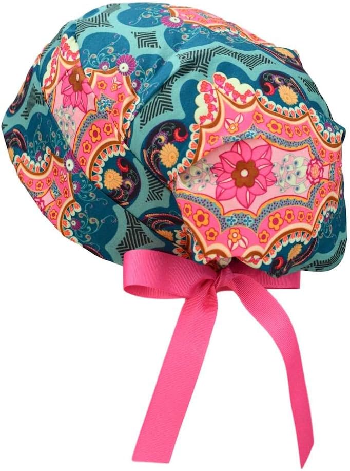 Womens Surgical Scrub Hat Adjustable Small to Medium (Caribbean)