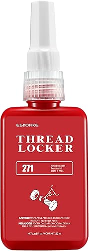 Miniatura 9 de ESKONKE Paquete de 3 Fijador de Roscas Azul 243 + Rojo 271 Removible y Permanente de Bloqueo 5.07 Fl oz Tuercas y Pernos Sellador de Roscas y Cierre