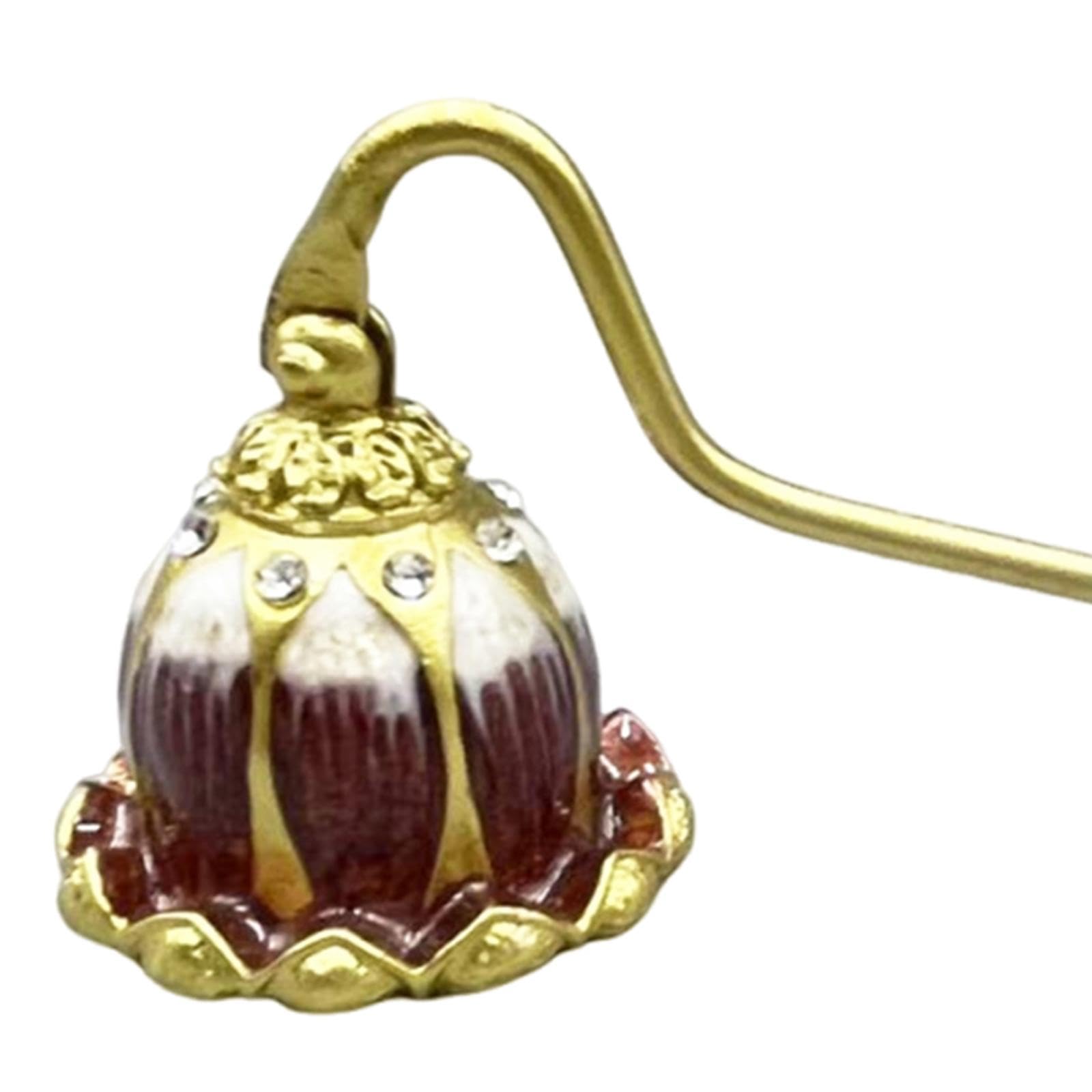 Sharplace Kerzenlöscher Lotus Retro Kerzenlöscher Abdeckhaube Dochttrimmer Handgriff Metall Handwerkzeug Emaille Elegantes Design für Wohnzimmer Schlafzimmer