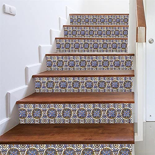 Azulejos mosaico Escaleras Pegatinas Impermeable Autoadhesivo Creativo Escalera Papel tapiz Cover