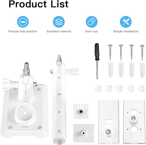 Miniatura 5 de HOLACA Soporte de montaje de pared 2 en 1 para el panel solar Stick Up Cam Pro, Spotlight Cam ProPlus y Stick Up Cam BateríaAccesorios de montaje al