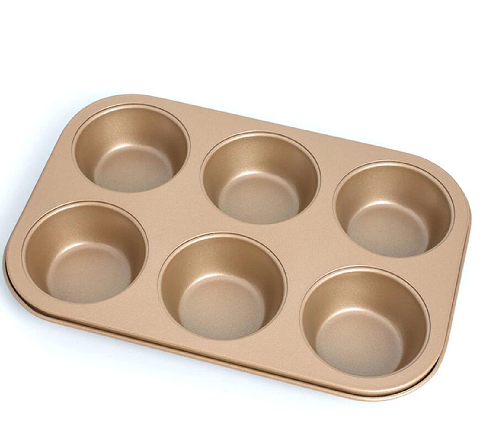 Bandeja grande para magdalenas 6 tazas Molde para magdalenas de silicona, Molde antiadherente para magdalenas para magdalenas, Molde para hornear magdalenas o magdalenas, Bandeja para hornear 26,3 x