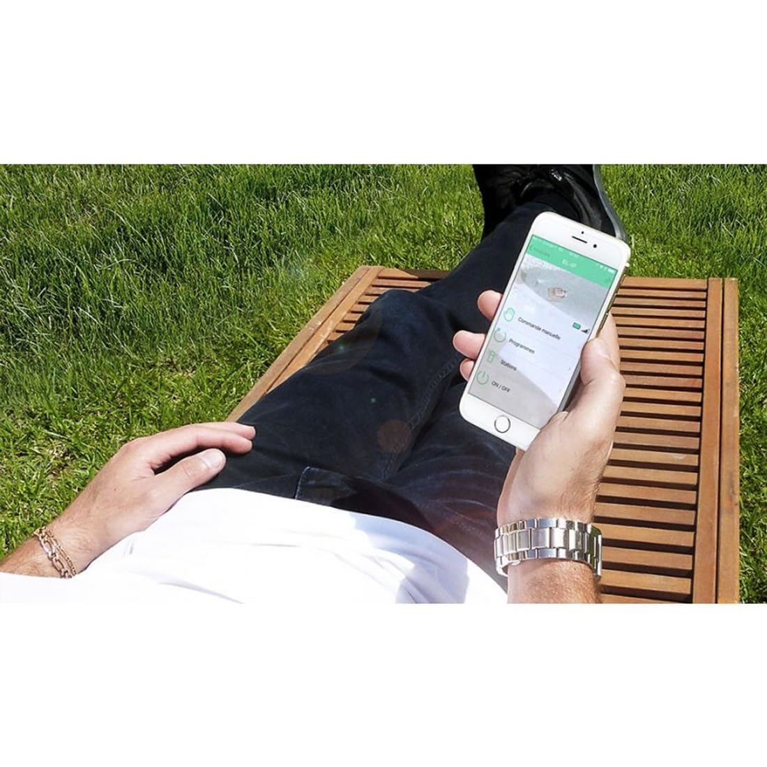 GNCGarden Programador Solem DC Pilas 1 Estaciones controlado por Bluetooth - Programador de riego a Pilas DC Bluetooth BL-IP - SOLEM BL-IP 9V