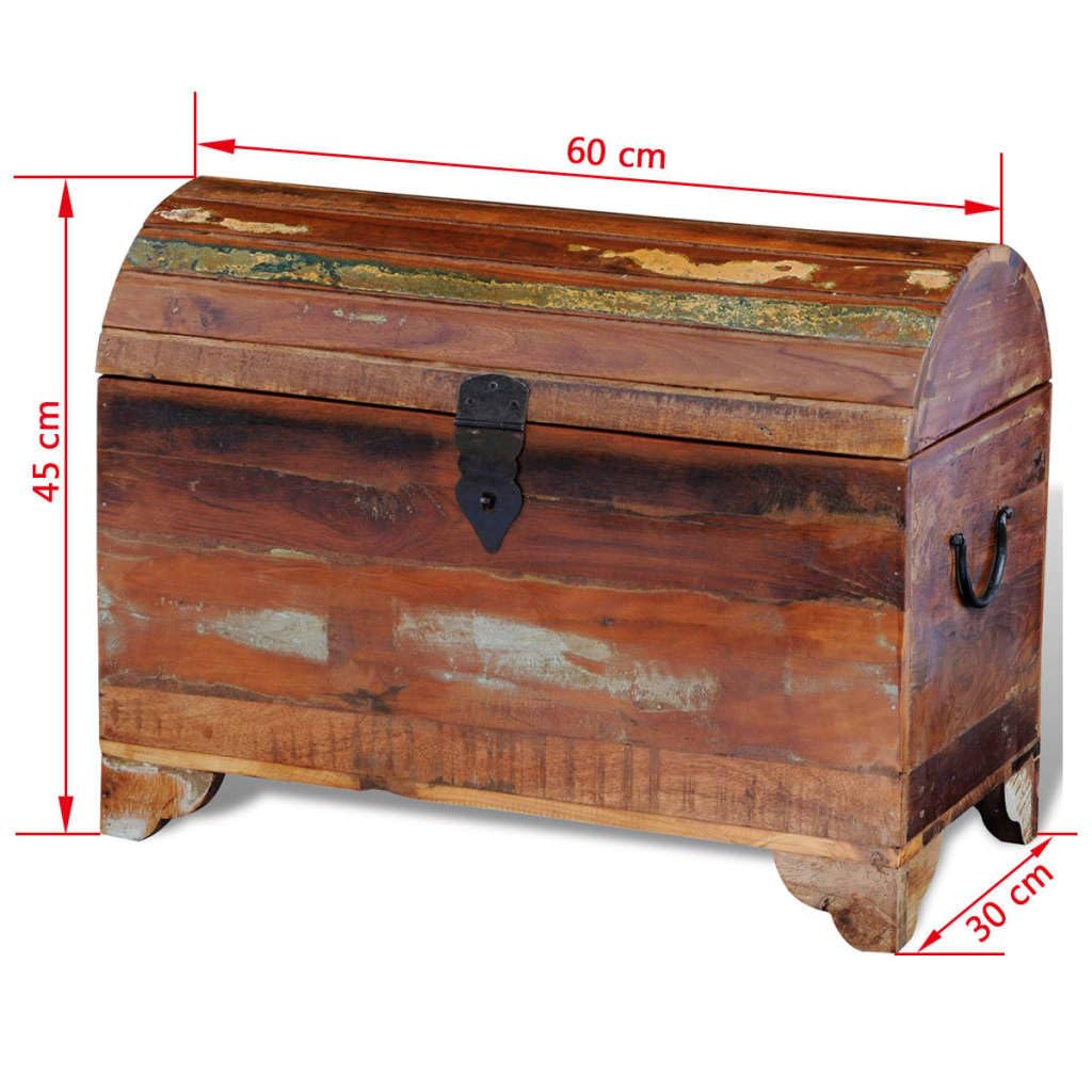 vidaXL Aufbewahrungstruhe Vintage Recyceltes Massivholz Schatztruhe Truhe
