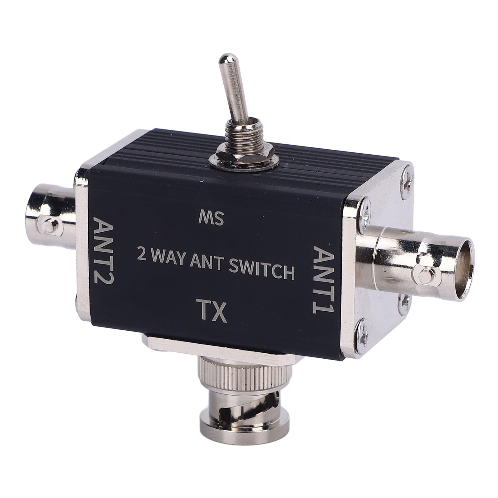Zunate Splitter di Trasferimento di Antenne Manuali a 2 Vie, con Connettore BNC da 100 W in Oro a Frequenza 1-30 MHz Frequenza CB Antenna Prosciutto Splitter Coassiale per Prosciutto