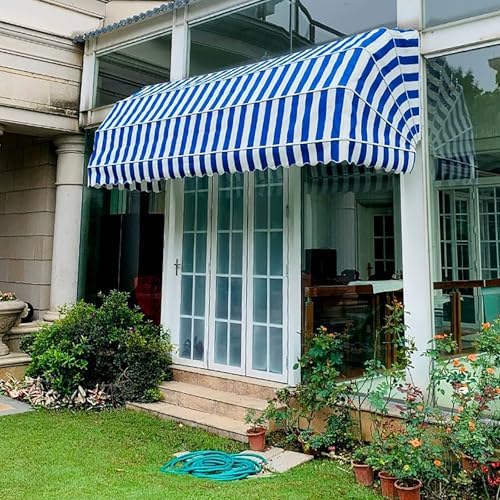 Auvent rétractable manuel pour votre terrasse de café ou porche de maison individuelle