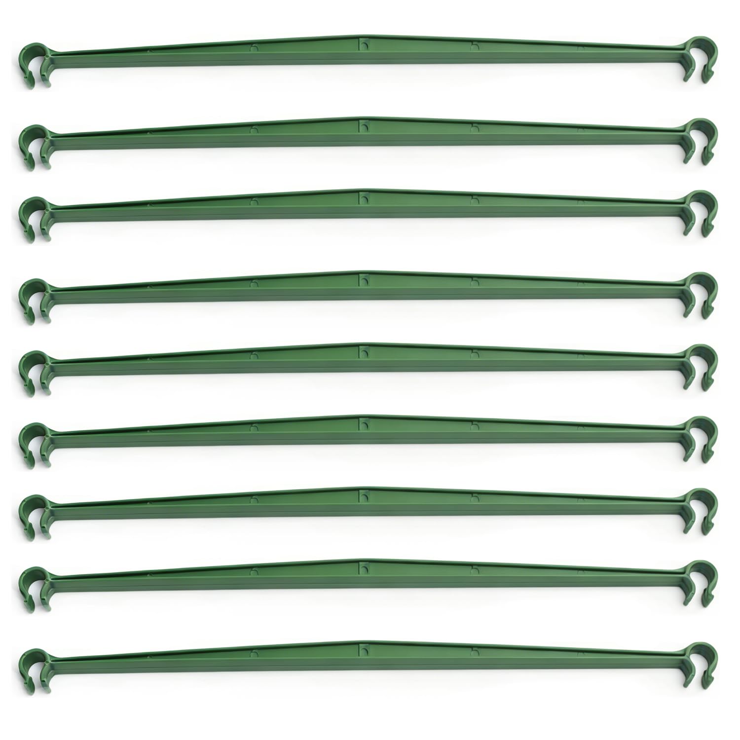 Lot de 100 bras en bois d'environ 30 cm de long et 2 boucles pour cages à tomates reliant des piquets de plantes d'un diamètre de 11 mm