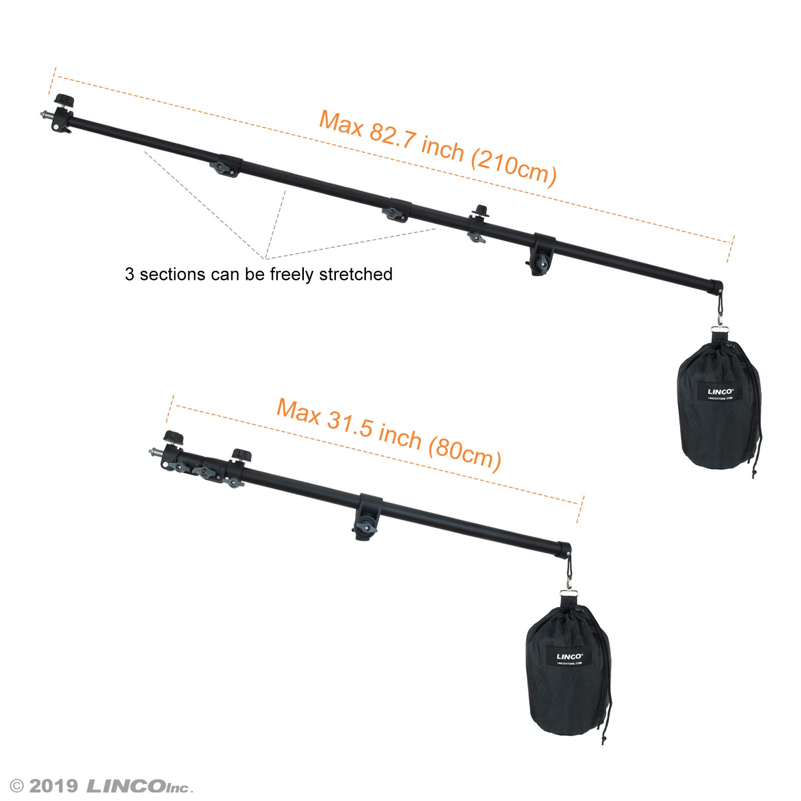 Bras Télescopique LINCO + Porte-réflecteur 5 En 1 20x28 - Neuf