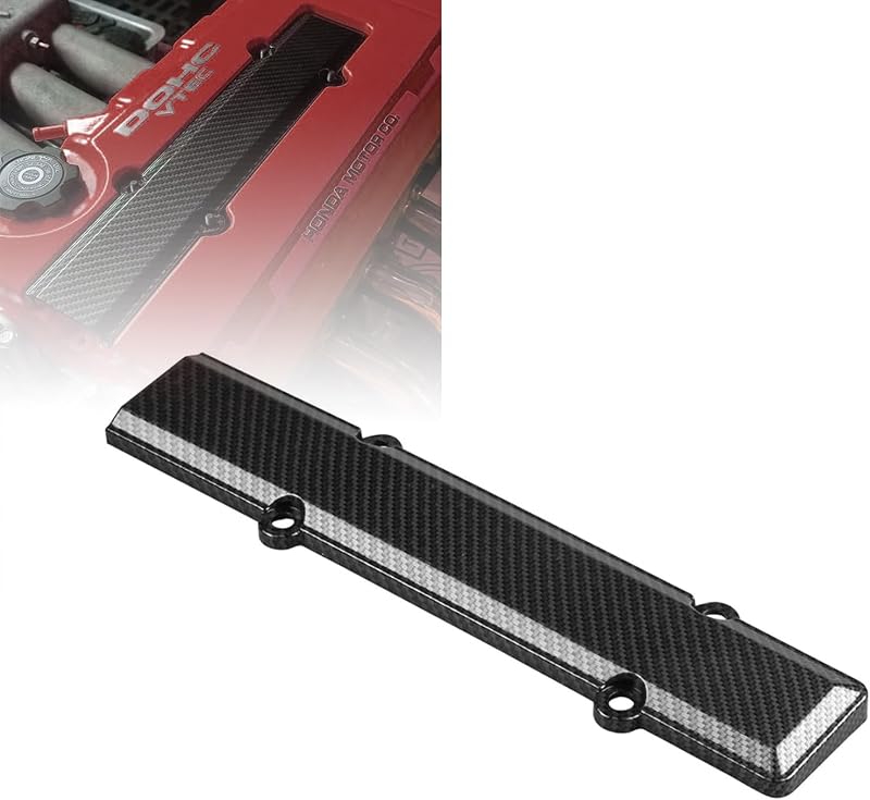 Tampa de cabos de vela em ABS com estilo fibra de carbono RYANSTAR RACING para Honda Civic B16/B18 – 1 unidade