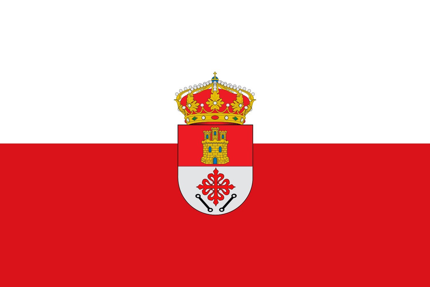 Drapeau XL Abenójar Spain en maille renforcée avec œillets pour mât de collectivité
