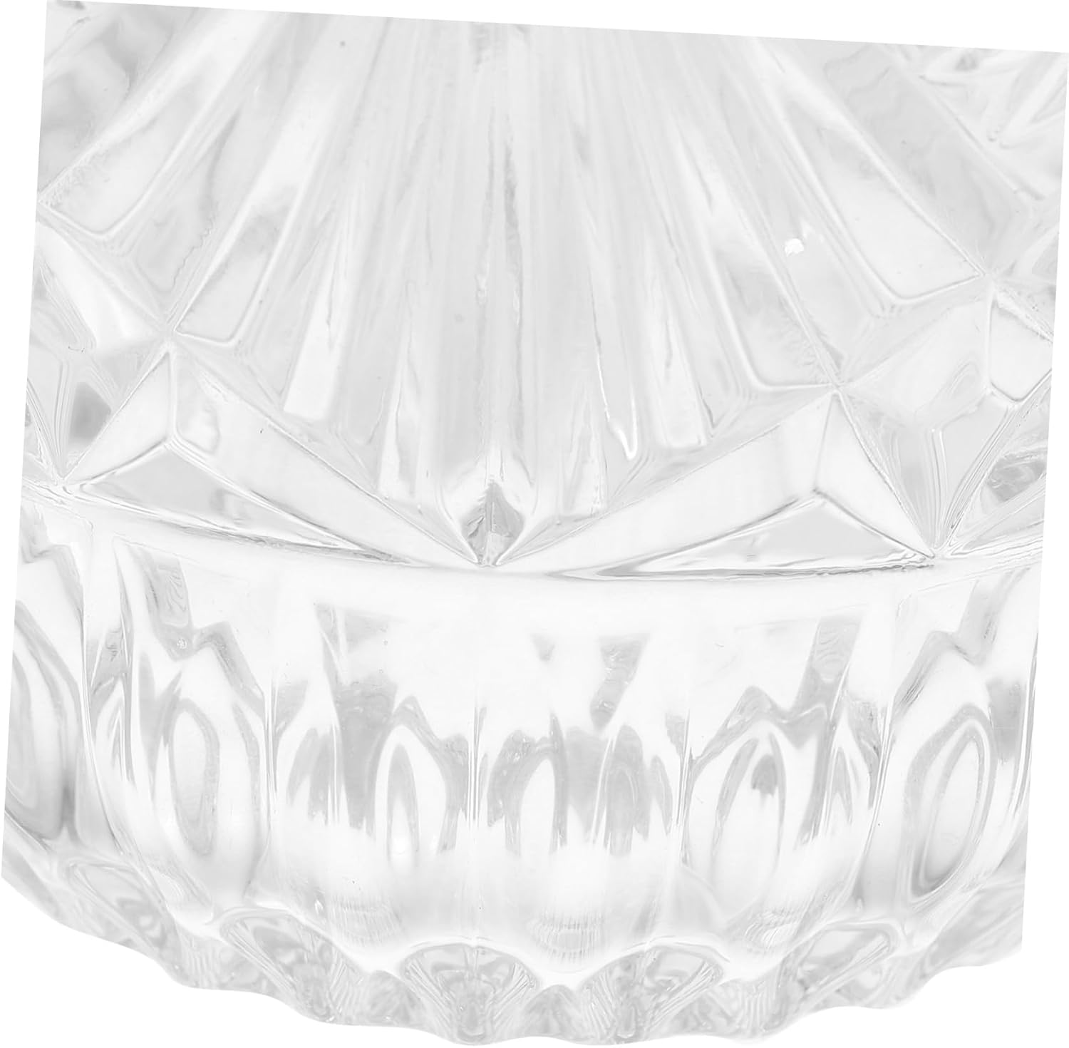 LIFKOME Glass Candy Bowl Lid Candy Jar for Snacks for Home Decor Office Desk and Gifting Special Occasions Easy to Clean and Maintain