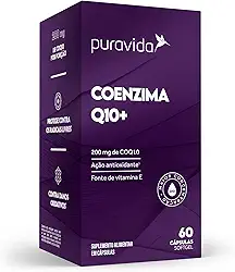 Coenzima Q10+ 200mg + Vitamina E - 60 Cápsulas - Puravida