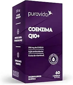 Coenzima Q10+ 200mg + Vitamina E - 60 Cápsulas - Puravida