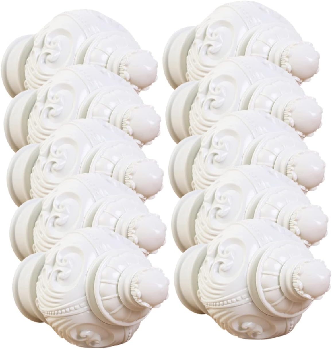 10pcs Decorative Finials for Curtain Rods End Caps for Window Curtains