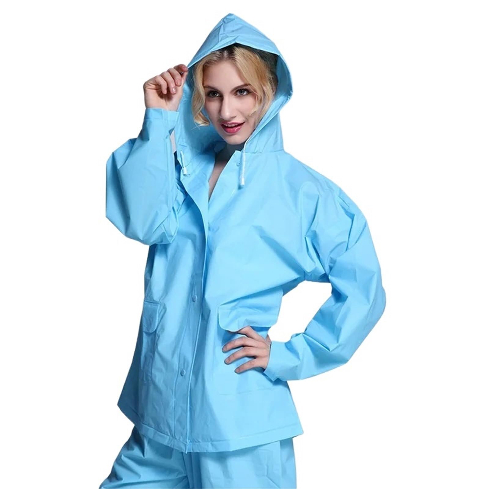Imperméable transparent for moto et vélo électrique for adultes, pantalon de pluie, ensemble imperméable poncho épais for femmes Pour Camping,Randonnée