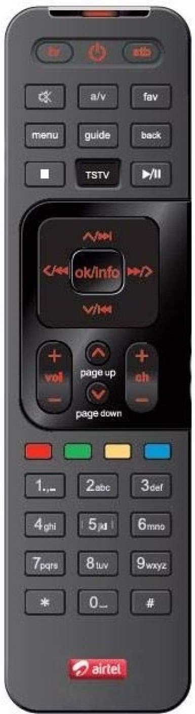Airtel Remote control for DTH digital set top box TV