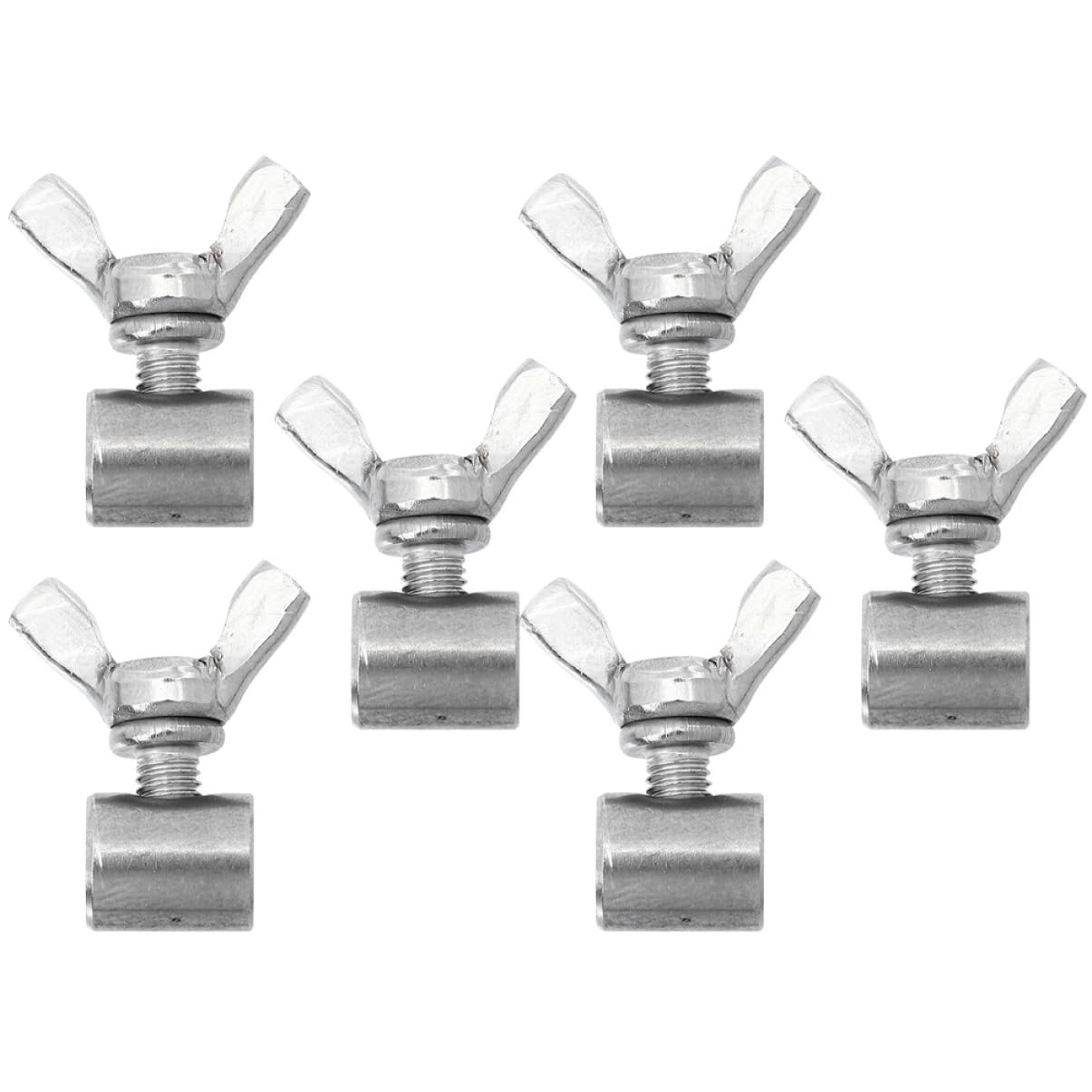 CIYODO 6pcs Butterfly Buckle Chuck Wire Rope Clamp Cable Clip Heavy Duty for Electrical Wire Rope Clasp Clamp Cable