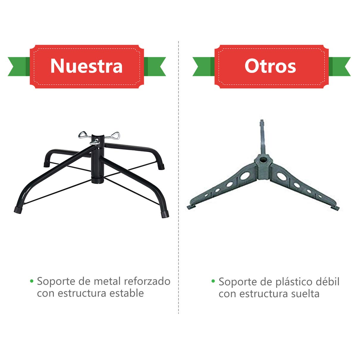 COSTWAY Árbol de Navidad Slim/Estrecho 180cm, Arbol de Navidad Nevado con 29 Piñas, Pino Cubierto de Nieve, PVC de 630 Puntas, Arvore de Natal Soporte de Metal, Hogar Oficina Fiesta (180 cm)
