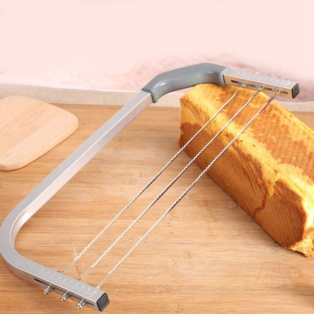 Cortador de pasteles de acero inoxidable con alambre ajustable
