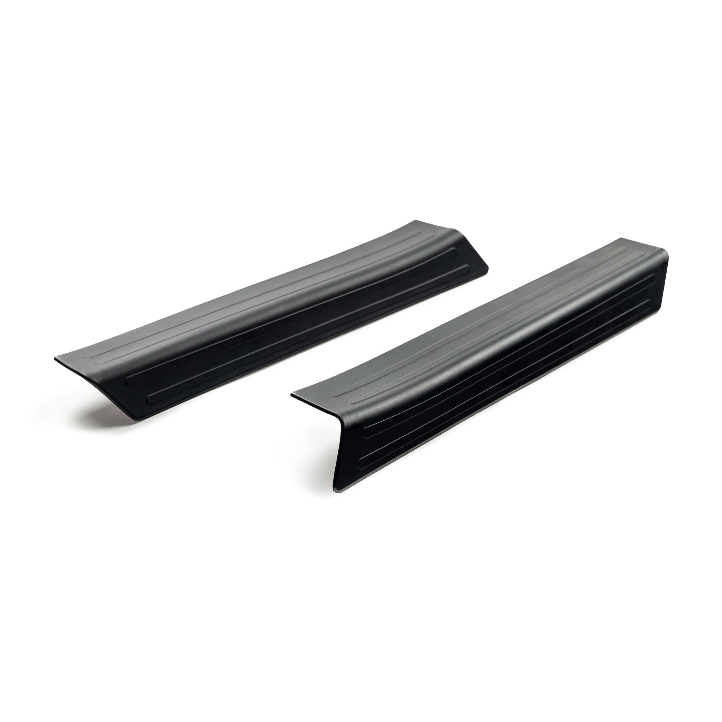 CHROMEMASTER | Protectores de Umbrales de Coche, Compatibles con Peugeot Partner 2018- | Poliuretano, Negro Mate | Las Placas Protegerán los Umbrales y la Pintura de tu Coche de Daños y Arañazos