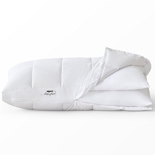 Down Pillows King Size Set of 2, Adjustable Pillows with