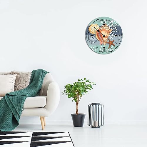 Miniatura 4 de Reloj náutico de marea de madera, caballo de mar, estrella de mar, casa de campo, marea, costero, marea, mar, mar, mar, mar, mar, mar, mar, casa,