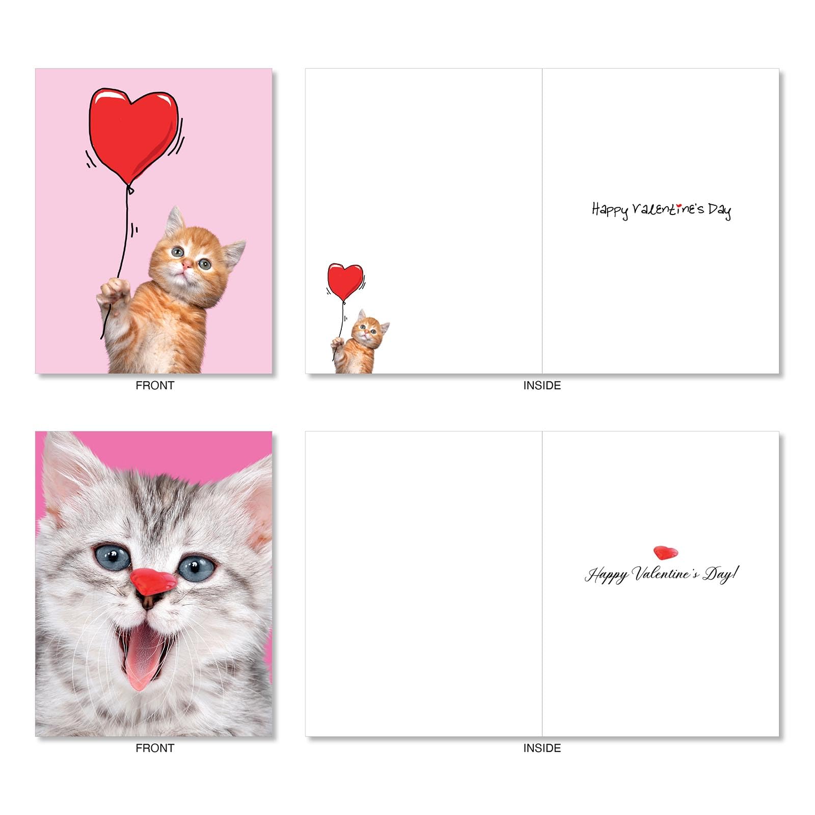 The Best Card Company Pet Love AM10972VDG-B6x6 Lot de 36 cartes de Saint-Valentin assorties 10,2 x 13,9 cm avec enveloppes (6 motifs, 6 de chaque)