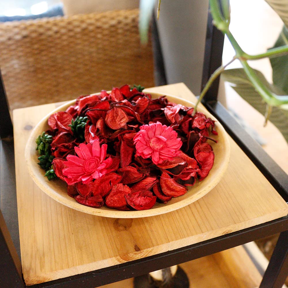 Qingbei Rina Sacchetti rossi per pot-pourri, profumati alla cannella, per riempire ciotole, fiori secchi e profumati per la casa, misura piccola