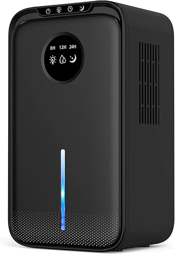SAMSICHI Deshumidificador, deshumidificadores de 85 onzas para habitación para el hogar, (800 pies cuadrados). Deshumidificadores silenciosos para