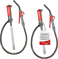 Vista 1 de TERA PUMP TREP01-T Bomba de combustible multiusos con batería con boquilla de parada rápida para E85, diésel, DEF, queroseno - bomba