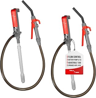 TERA PUMP TREP01-T 2PK Battery Powered Fuel Pump with Quick Stop Nozzle