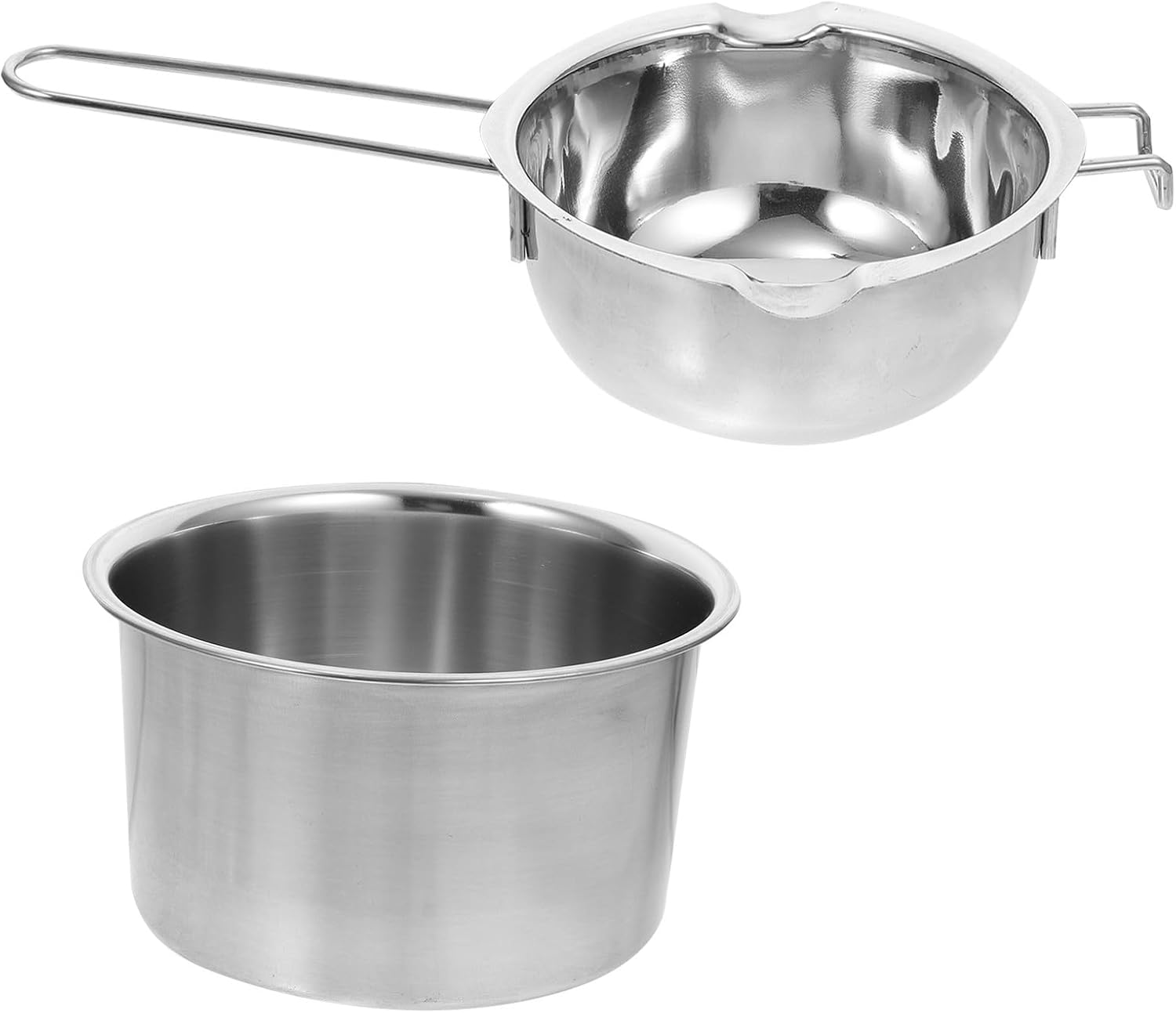 Veemoon Double Boiler Pot Wax Melting Pot 600ml Stainless Steel Candy Chocolate Butter Melter Boiler for Stove Top Cooking and Candle Making