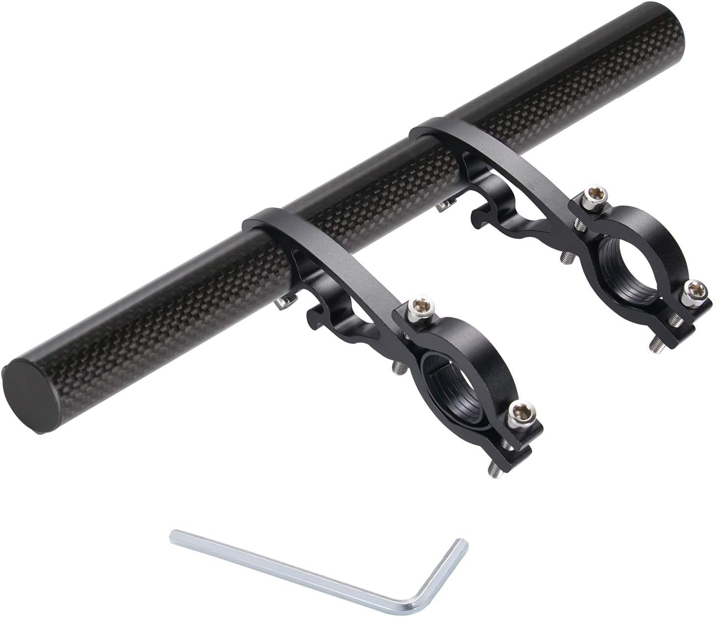 Yizhet 40cm Fahrrad Lenker Erweiterung, Fahrrad Extender Halterung, Lenkererweiterung Fahrradlenker für Lenker mit 18-34mm, für Taschenlampe Smartphones GPS-Geräte